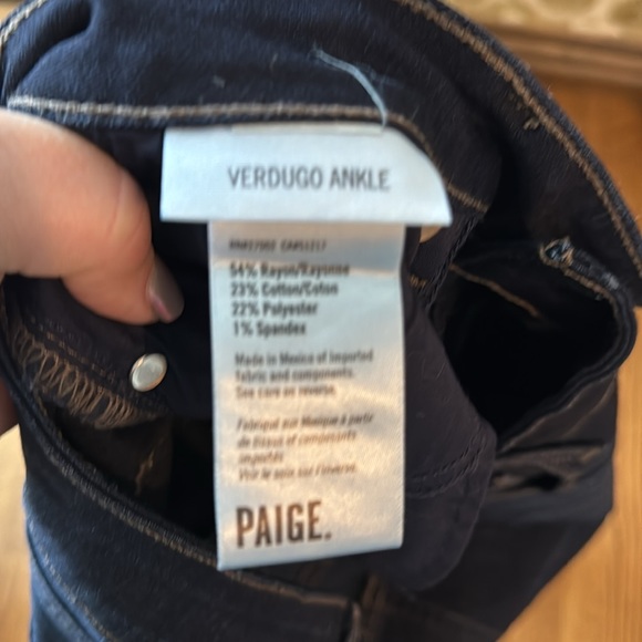 PAIGE Verdugo ankle skinny jeans size 32 - Picture 3 of 4